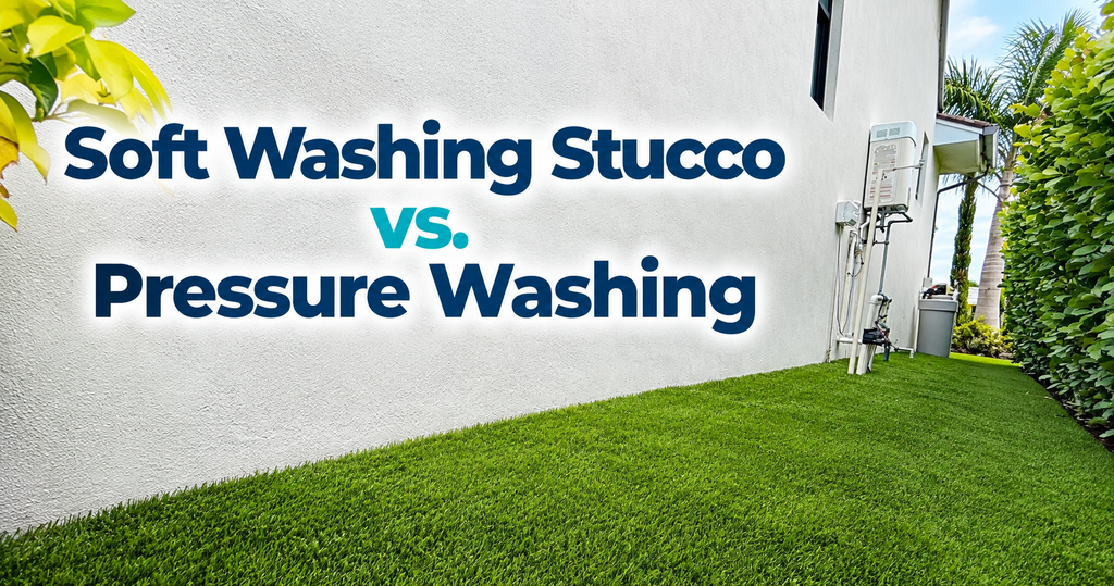 Soft Washing Stucco vs. Pressure Washing